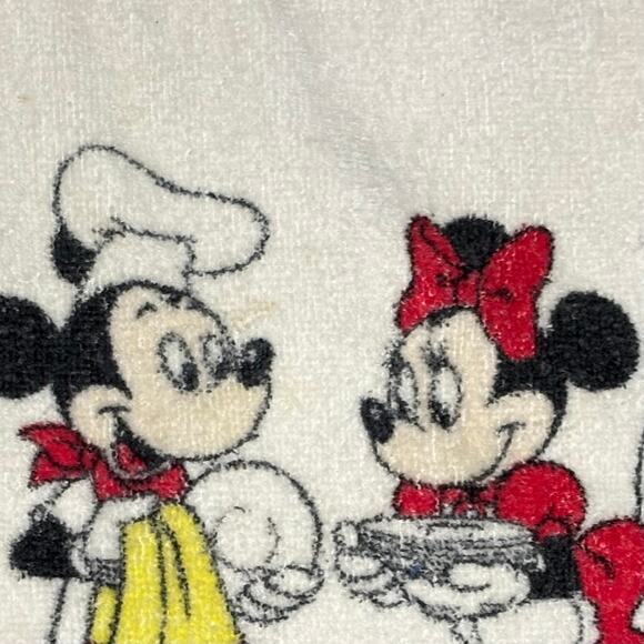 Vintage Mickey & Minnie Mouse Dish Hand Towel Cannon Walt Disney Productions USA - Picture 4 of 9
